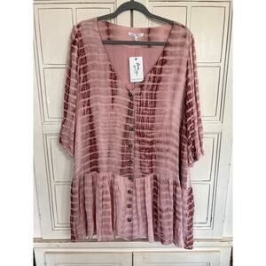 NWT Park Adelyn size large tie dye tunic top
